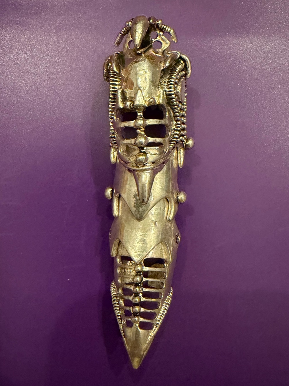 Vintage Gothic full finger Articulate Armor Hinge Claw Ring